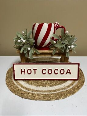 Hearth & Hand Hot Cocoa Sign & Target Mug in good condition